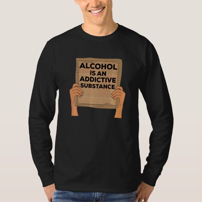 Alkoholantaganden - Återvinningsmedvetandegörande  T Shirt (Framsida)