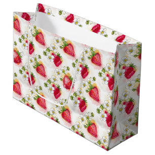 Alkoholbläckstil Jordgubbsblommor och Bär