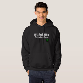 Alkoholdödacannabisen läker Hoodiepulloveren Sweatshirt