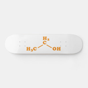 Alkoholetanol Molekylär kemisk formel Mini Skateboard Bräda 18,5 Cm