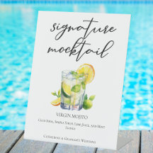 Alkoholfri Mojito Bröllops Signatur Mocktail