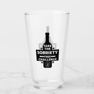 Alkoholfri och soberfärgad glaskopp