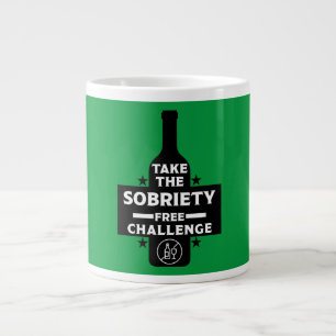 Alkoholfri och soberfärgad jumbo mugg