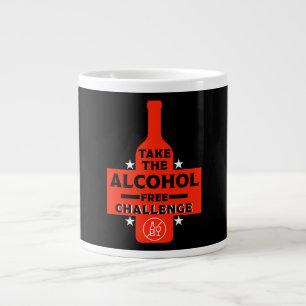 Alkoholfri och soberfärgad jumbo mugg