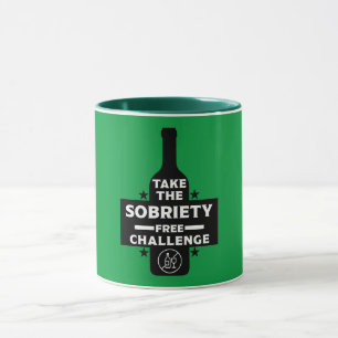 Alkoholfri och soberfärgad mugg