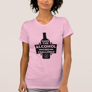 Alkoholfri och soberfärgad t shirt