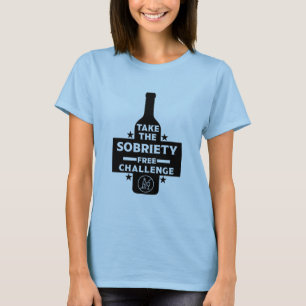 Alkoholfri och soberfärgad t shirt