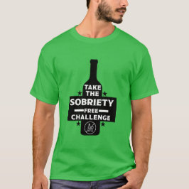 Alkoholfri och soberfärgad t shirt