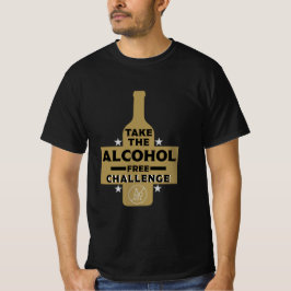 Alkoholfri och soberfärgad t shirt