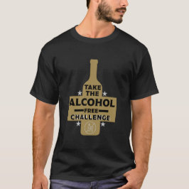 Alkoholfri och soberfärgad t shirt
