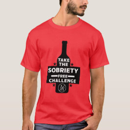 Alkoholfri och soberfärgad t shirt