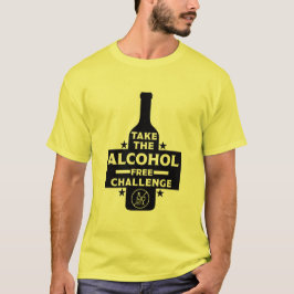 Alkoholfri och soberfärgad t shirt