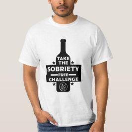 Alkoholfri och soberfärgad t shirt