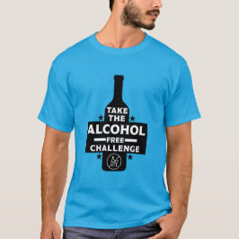 Alkoholfri och soberfärgad t shirt