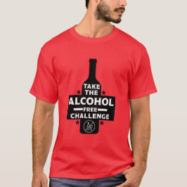 Alkoholfri och soberfärgad t shirt