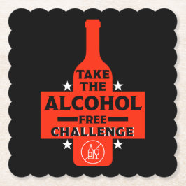 Alkoholfri och soberfärgad underlägg papper