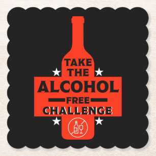 Alkoholfri och soberfärgad underlägg papper