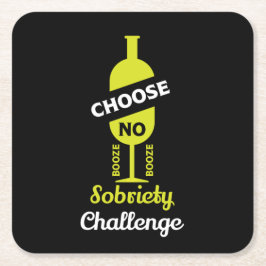 Alkoholfri teotal-support utan alkohol underlägg papper kvadrat