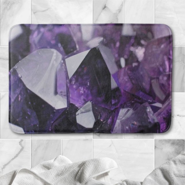 alkoholhaltig kvarts-läkning av holistisk lila ame badrumsmatta (spirit quartz healing holistic purple amethyst bath mat)