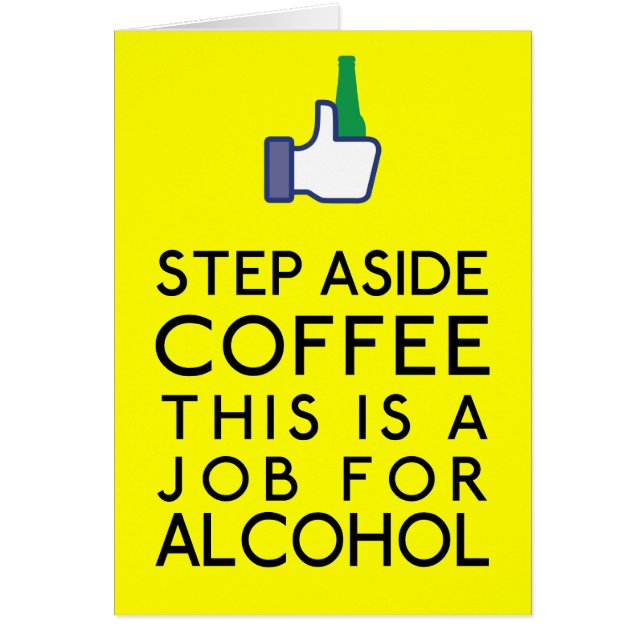 Alkoholist Hälsningskort (Framsidan)