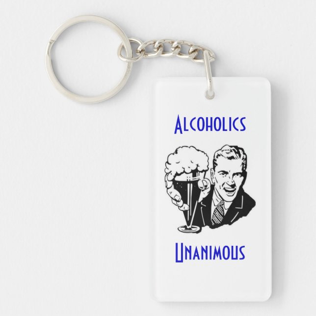 Alkoholister enhälliga Keychain (Framsidan)