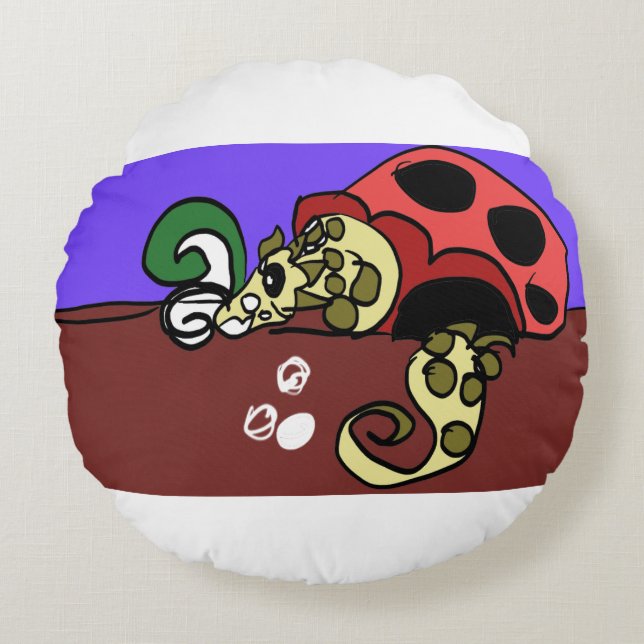 Ålkonst Rund Kudde (Framsidan)