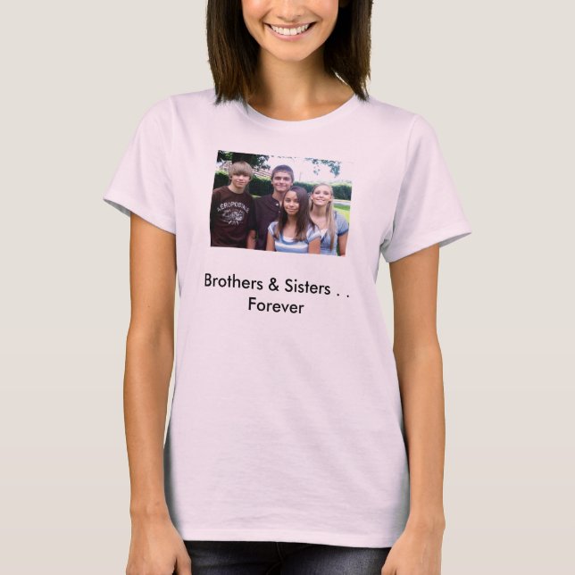 All_4_kids [1], bröder & systrar. För evigt T-shirt (Framsida)