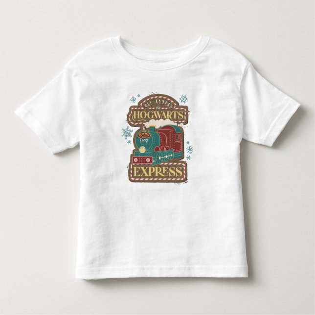 All Aboard the HOGWARTS™ Express Christmas Cookie T Shirt (Framsida)