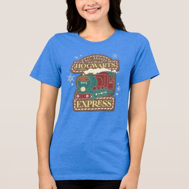All Aboard the HOGWARTS™ Express Christmas Cookie T Shirt (Framsida)