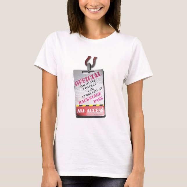 All Access Backstage Pass T-shirt (Framsida)