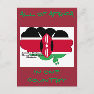 All Afrika i ett Land-kort Vykort
