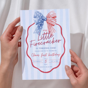 All American 1-års inbjudan Patriotisk 4:e juli