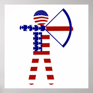All-American Archer/Archery Poster