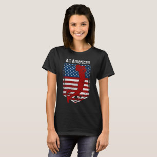 All-American Basketball Vintage Distress 2 T Shirt