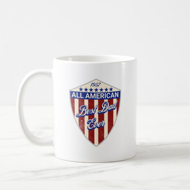 All American Bästa Pappa Någonsin Kaffemugg (Vänster)