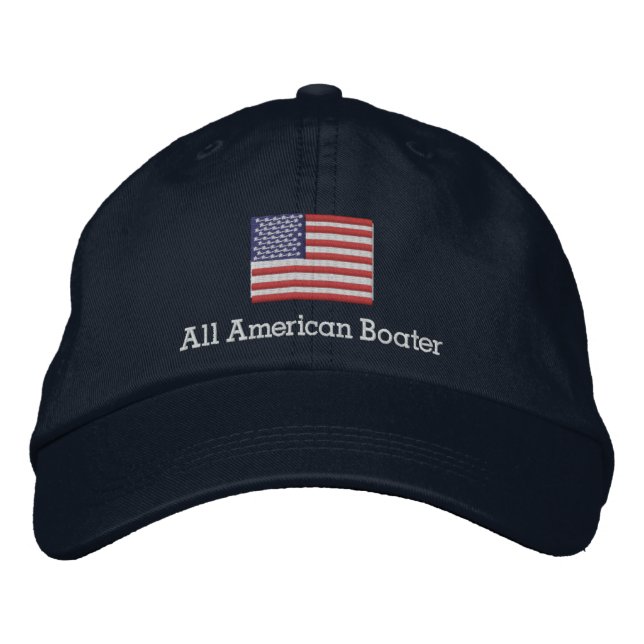 All American Boater Broderad Keps (Framsida)