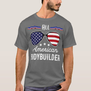 All American Bodybuilding der 4:e juli-solglasögon T Shirt