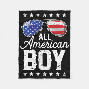 All American Boy 4:e juli, USA Sungles Family Mors Fleecefilt