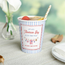 All American Boy 4 juli Baby Shower
