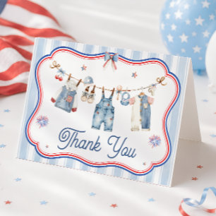 All American Boy Baby Shower Tacksamhetskort Tack Kort