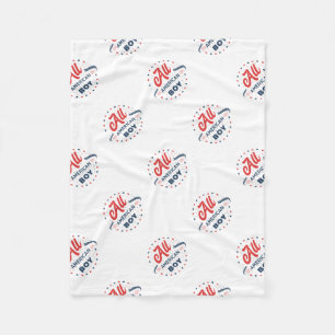 All American Boy Badge Fleecefilt
