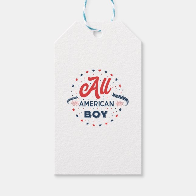 All American Boy Badge Presentetikett (Framsidan)