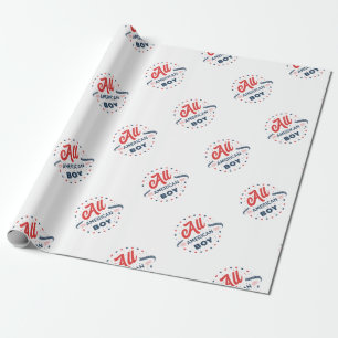 All American Boy Badge Presentpapper