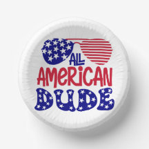 All American Boy Papper Tallrikar