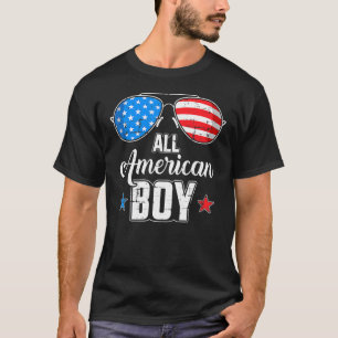 All American Boy US Flagga Sunglass för matchning T Shirt
