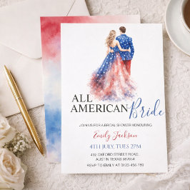 All American Bride Bröllopsfestinladning Inbjudningar