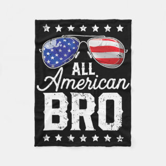 All American Bro 4:e juli män familjematchande S Fleecefilt