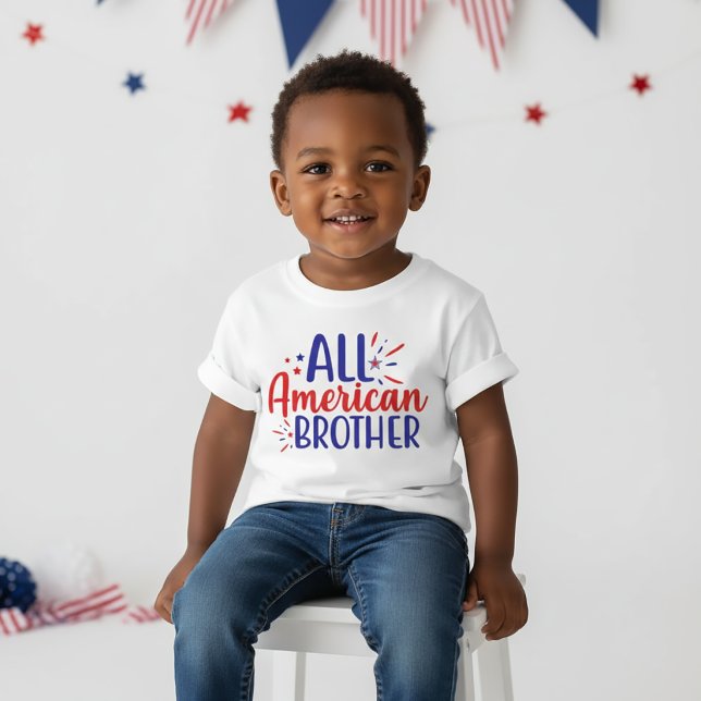 All American Brother 4 juli T-shirt för barn (Skapare uppladdad)