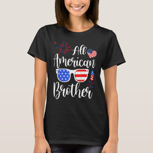 All American Brother 4th Of July Memorial Day Matc T Shirt (Framsida)