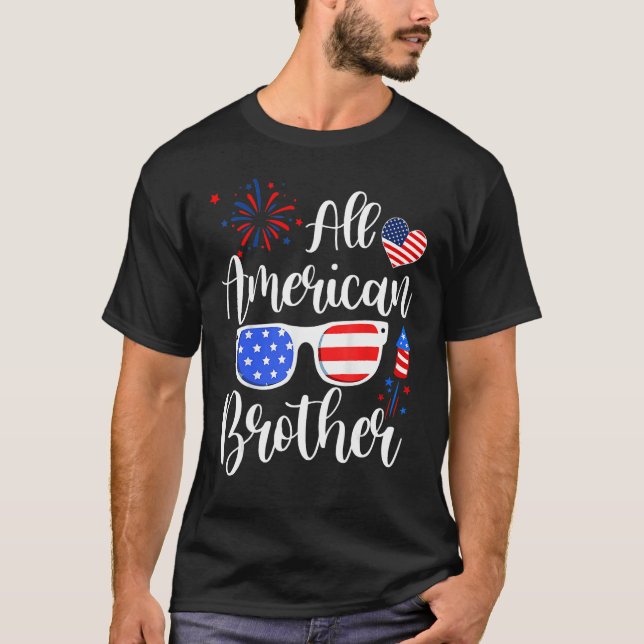 All American Brother 4th Of July Memorial Day Matc T Shirt (Framsida)